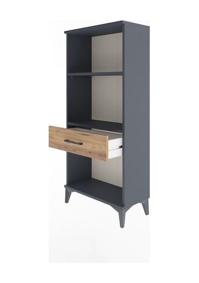 Arges Dolap 2 Raflı Tek Çekmeceli 60x30x134 Antrasit-çam Antrasit