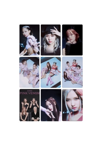 Black Pink 4 No -kpop- 9 Lu Fotokart Seti