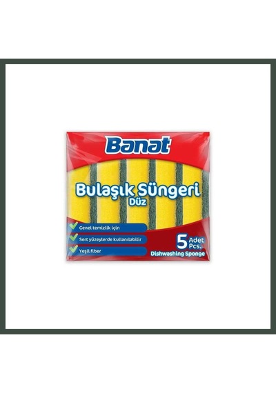Bezos Düz Bulaşık Süngeri 5li Nhr