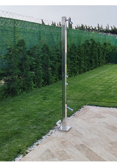 Havuz Duşu 220cm - El Ve Ayak Durulama Fonksiyonlu Krom