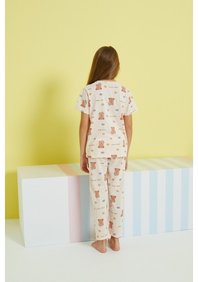 Siyah İnci Örme Pijama Takım 24107090 Çok Renkli