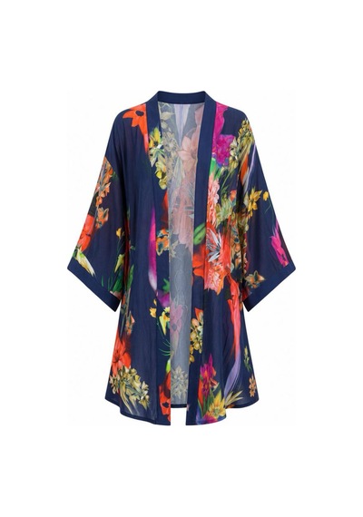 Lila Mare Pamuk Vual Kimono Renkli Renkli Lila Mare Pamuk Vual Kimono Renkli Renkli