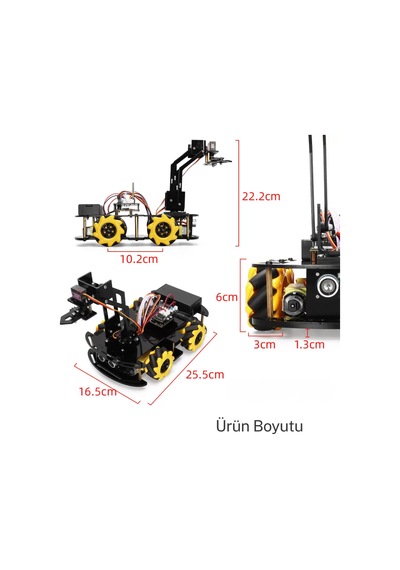 Arduino Robot Araba Kiti 2wd Paletli 38in1 Stem Eğitim Seti Bluetooth Kontrollü Programlanabilir 67746115