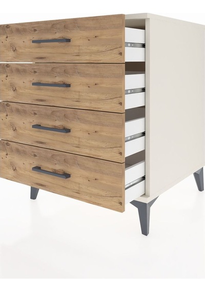 Kronos Komodin 4 Çekmeceli 60x59x80 Aytaşı-çam Aytaşı