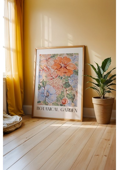 Rustik Tat Yansıması Ahşap Çerçeveli Poster Tablo 186