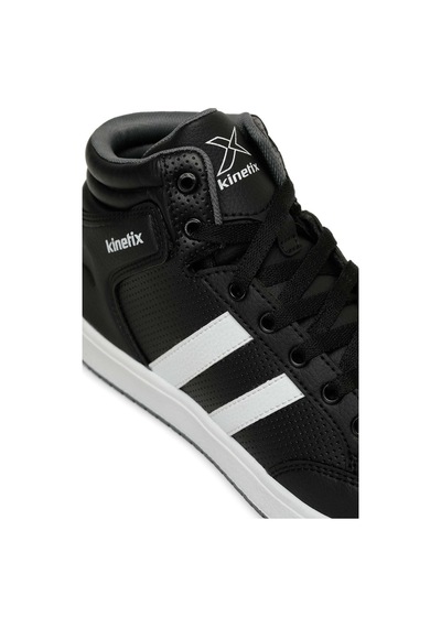 Kinetix Kort Pu Hı 4pr Siyah Unisex High Sneaker Siyah-beyaz-grı Siyah - Beyaz