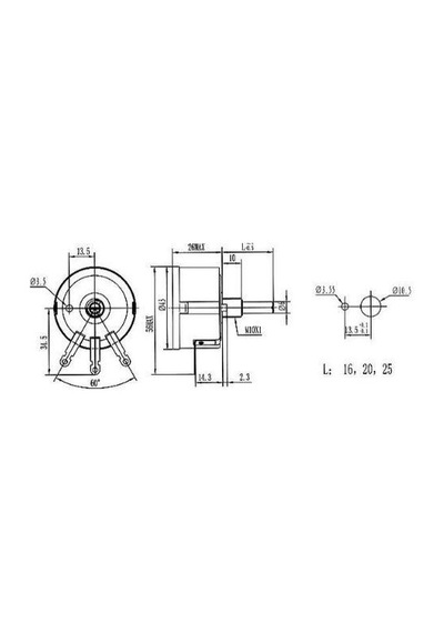 WX112 2.2K 5W Tek Turlu Potansiyometre