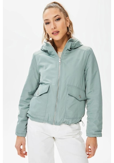 Only Onldahlia Yeşil Çift Taraflı Kadın Mont - 15208777