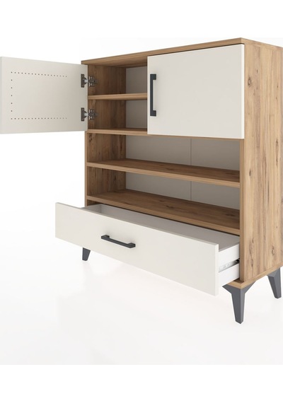 Arges Şifonyer 4 Raflı Tek Çekmeceli 2 Kapaklı 88x30x96 Çam-a... Çam Arges Şifonyer 4 Raflı Tek Çekmeceli 2 Kapaklı 88x30x96 Çam-a... Çam
