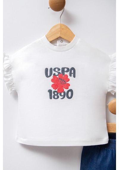 U.S. Polo Assn. Kız Bebek Beyaz Takım Usb2463-c-v1 Beyaz