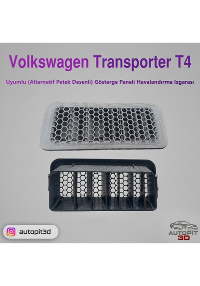 Volkswagen Transporter T4 Uyumlu Alternatif Petek Desenli Gösterge Paneli Havalandırma Izgarası Sol Taraf