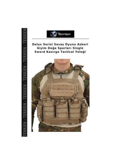 Delux Serisi Savaş Oyunu Askeri Giyim Doğa Sporları Single Sword Kasırga Tactical Yeleği Çok Renkli