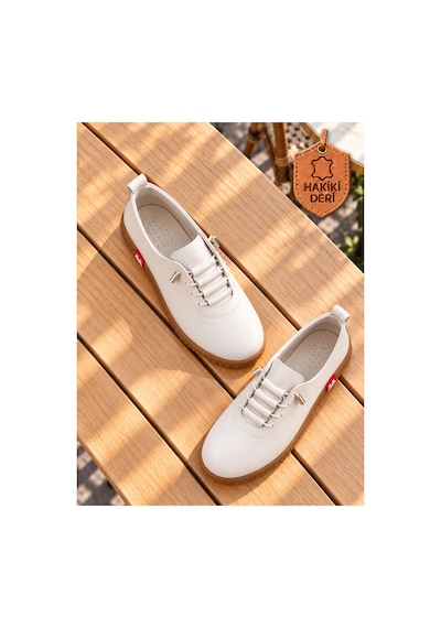 Ms Baccio Kadın İçi Dış Hakiki Deri Sade Model Çok Şık Çok Rahat Ortopedik Taban Günlük Casual Ayakkabı Ekru Ms Baccio Kadın İçi Dış Hakiki Deri Sade Model Çok Şık Çok Rahat Ortopedik Taban Günlük Casual Ayakkabı Ekru