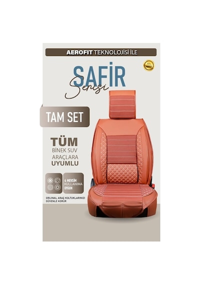 Tata Xenon Oto Koltuk Kılıfı Ön Arka Set Plus Serisi Tarçın Fs