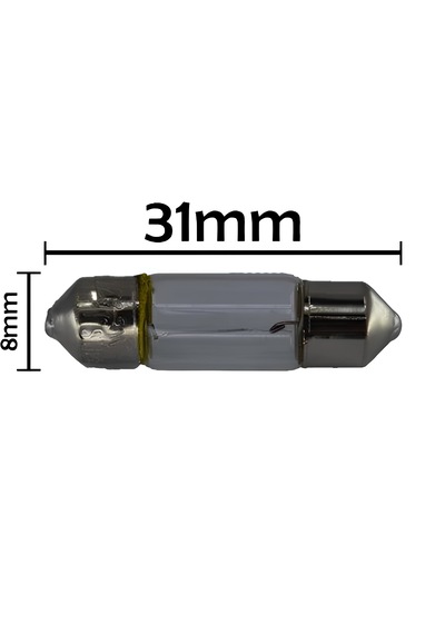 Sofit Ampul 12v 3w 10 Adet 31mmx8mm Sofit Ampul