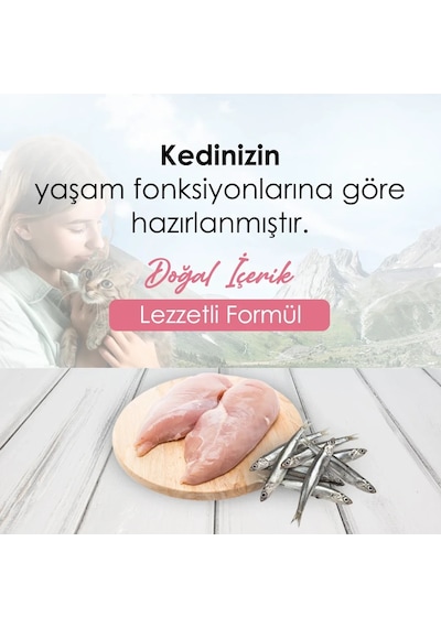 Catplus Tavuklu Hamsili Yavru Kedi Maması 1500 G