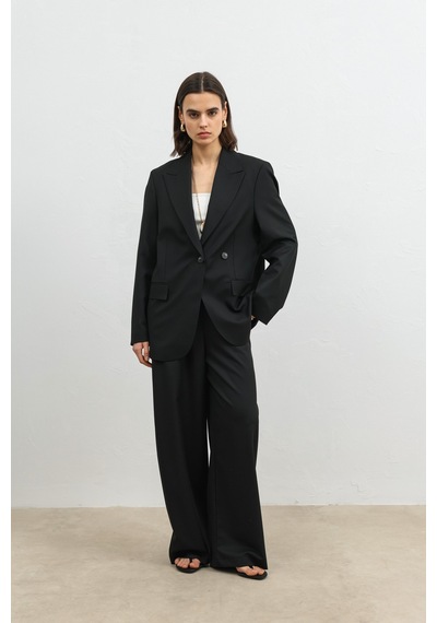 Antioch Kruvaze Kadın Blazer Siyah