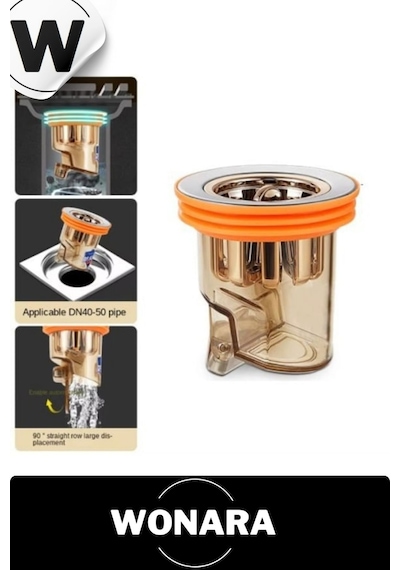 Premium Mutfak Banyo Uyumlu Dn40-dn50 Borular İçin Koku Ve Geri Akış Önleyici Gider Tahliye Aparatı