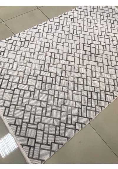 Padişah Halı Sümela 64251 096 Serisi Akrilik Salon Oturma Yatak Odası Halısı Gri