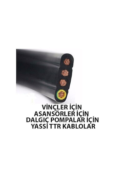 12X1.5 Yassı %100 Bakır Ttr Kablo 1 M