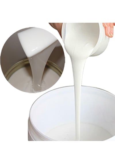 Rtv 2 Kalıp Silikonu 1. Sınıf Kalite Sıvı Silikon 1 Kg 20 Shore Beyaz Renk