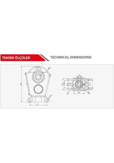 Katı Gübre Dağıtma Römorku Şanzımanı-cd720