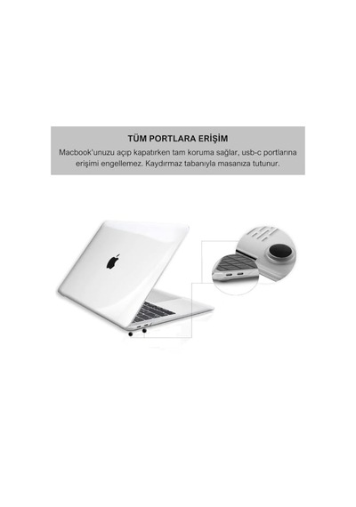 Klasse Macbook Pro 16.2 İnç 2021-2023 M1-m2-m3-m4 Çip İle Uyumlu Şeffaf Dayanıklı Koruyucu Kılıf, Ultra İnce Kab Diğer
