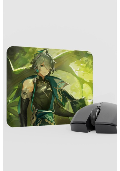 Alhaitham Genshin Impact Anime Gacha V3 - 22x18 Gaming Mouse Pad Fare Altlığı