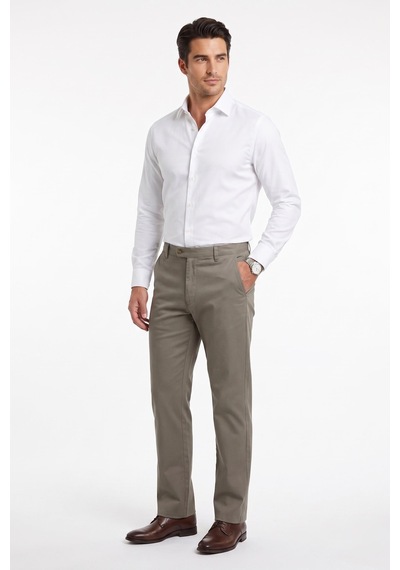 UKİ Uki Gri Comfort Fit Chino Pantolon