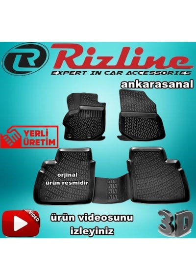 Rizline Peugeot 301 3D Paspas Havuzlu Siyah 2012-2019 Arası 4 Prç N11.11844 Rizline Peugeot 301 3D Paspas Havuzlu Siyah 2012-2019 Arası 4 Prç N11.11844
