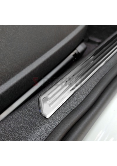 S-Dizayn VW Golf 8 HB Krom İç Kapı Eşiği 4 Prç. 2020 Üzeri
