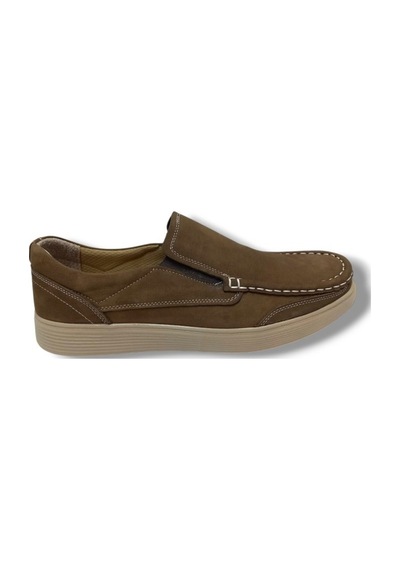 Master 1705-25 Hakiki Nubuk Deri Anatomik Casual Erkek Ayakkabı Vizon