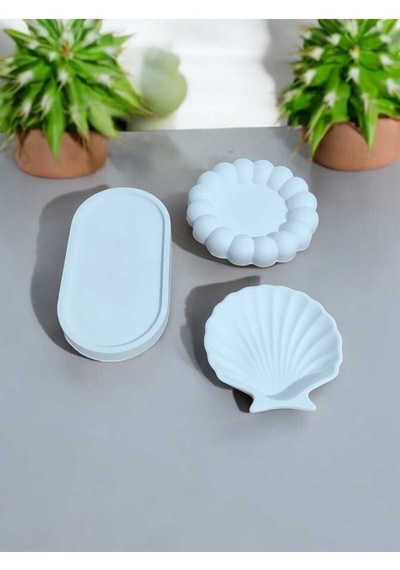 Bernami Mumluk Şamdanpinterest Bubble Tabak Sunum Tepsi Istiridye Set Takılık Süslük Vazo %100 Doğal Taş Tozu Diğer