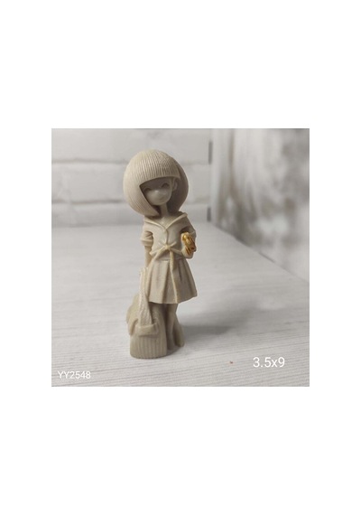Yy2548 Çantalı Kız 3d Biblo Çanta Solda Küt Saçlı Silikon Kalıp