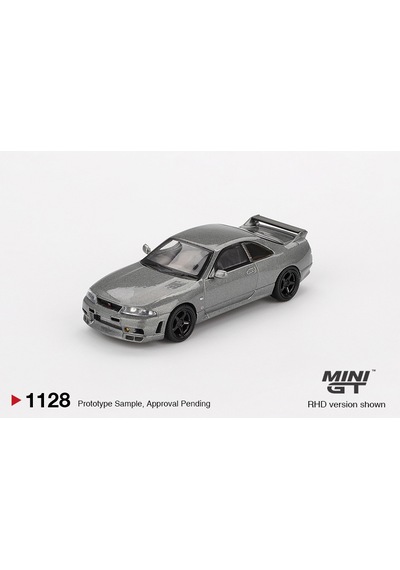 1:64 Ölçek Mini Gt Nıssan Skyline Gt-r Dark Metal Gray Diecast Metal Minyatür Model Araba 5cm
