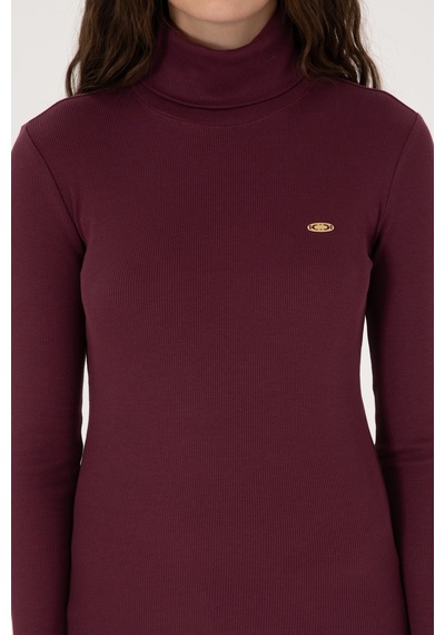 U.S. Polo Assn. Kadın Bordo Balıkçı Yaka Sweatshırt 50313430-VR177 U.S. Polo Assn. Kadın Bordo Balıkçı Yaka Sweatshırt 50313430-VR177