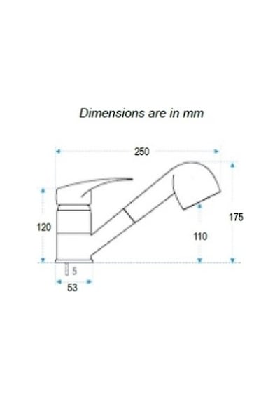 Marin Kromaj Spiral Hortumlu Baslıklı Musluk - Tekne Yat Karavan