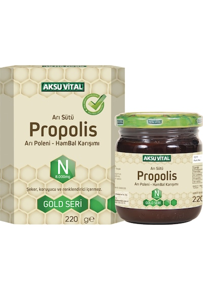 Aksu Vital Propolis Arı Sütü Arı Poleni Ham Bal Karışımı