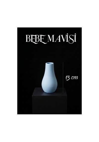 Canseb Elegance Premium - - 13cm Boyunda - Dekoratif Kuru Çiçek Vazosu - El Boyaması İşçilik 78698341