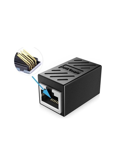 Kaliteli Rj45 Dişi Dişi Adaptör Gigabit Rj45 Ara İnternet Kablosu Birleştirici
