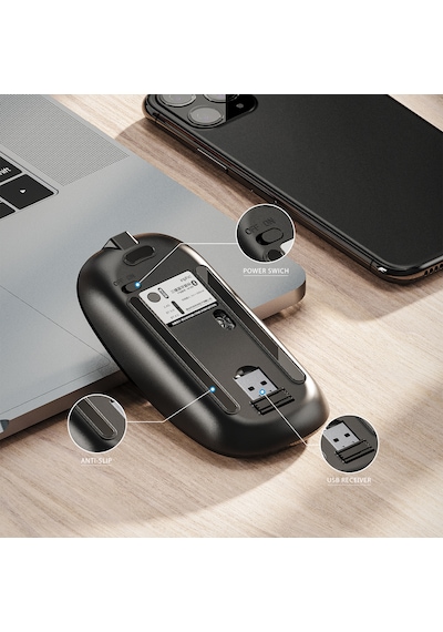 Inphıc M1pro Ultra İnce Sessiz Bluetooth Mouse
