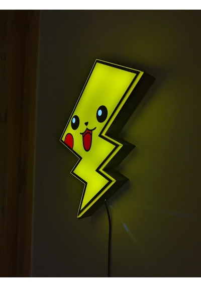 Sincara Home Pikachu Figürlü Gece Lamba Lightbox Sarı