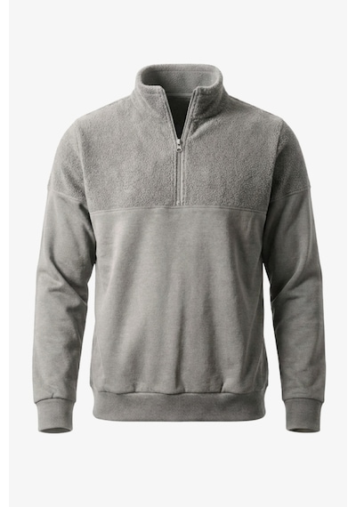Manta 1/2 Zip Erkek Sweatshirt-31748 Gri
