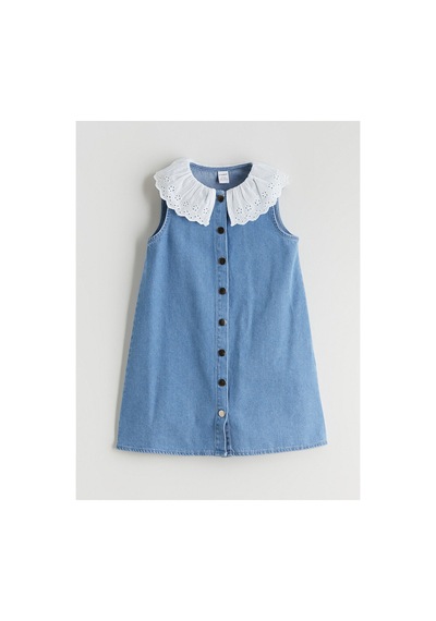 LC Waikiki Alıta Cıty Farkıyla Lcw Kids İndigo Denim Düz Kız Çocuk Elbise İndigo - 928242611 İndigo LC Waikiki Alıta Cıty Farkıyla Lcw Kids İndigo Denim Düz Kız Çocuk Elbise İndigo - 928242611 İndigo