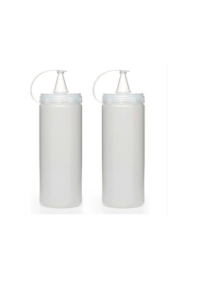 2 Adet 700 Ml Şeffaf Plastik Yağdanlık Masterchef Yağdanlık Sosluk Sirkelik Gri Diğer