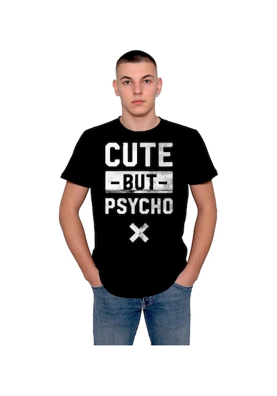 Cute But Psycho Sevimli Ama Pisikopat Tişört Unisex T-shirt 001