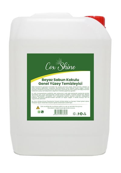 Cox Shine Beyaz Sabun Kokulu Yüzey Temizleyici Konsantre 5 Kg