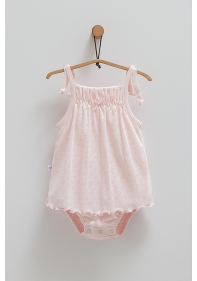 Kıpırık Baby Kız Bebek 2'li Jile Pembe Askılı Şortlu-1293 Pembe