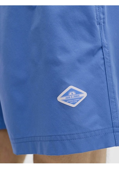 Jack & Jones Jpstmauı Tropıc Solıd Mavi Erkek Deniz Şortu 12291385
