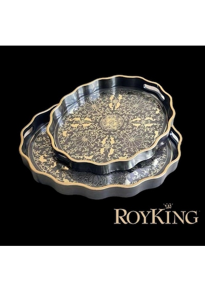 Royking 2 Li Oval Tepsi 44x36-38x31 Cm Fx 055